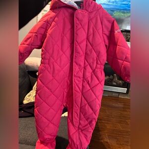 Pink 12-18 month columbia bunting suit
